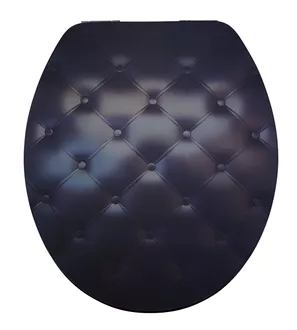 Toilet seat Lyon Slow Down Black sofa - MDF - FSC® 100%