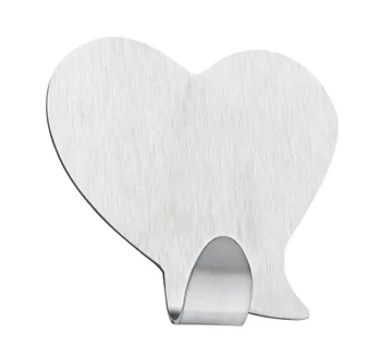 Haken Herz Inox matt