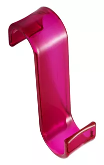Hook for radiator transparent fuchsia