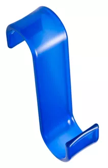 Hook for radiator transparent light blue