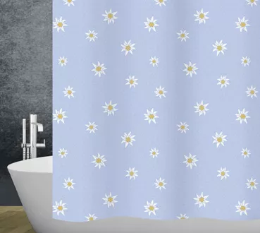 Textile shower curtain Edelweiss