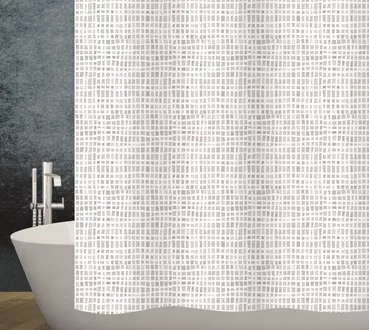 Duschvorhang Textil Check